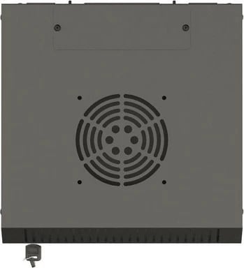 Kasë RACK LANBERG 10" 4U, e zezë, dyer xhami