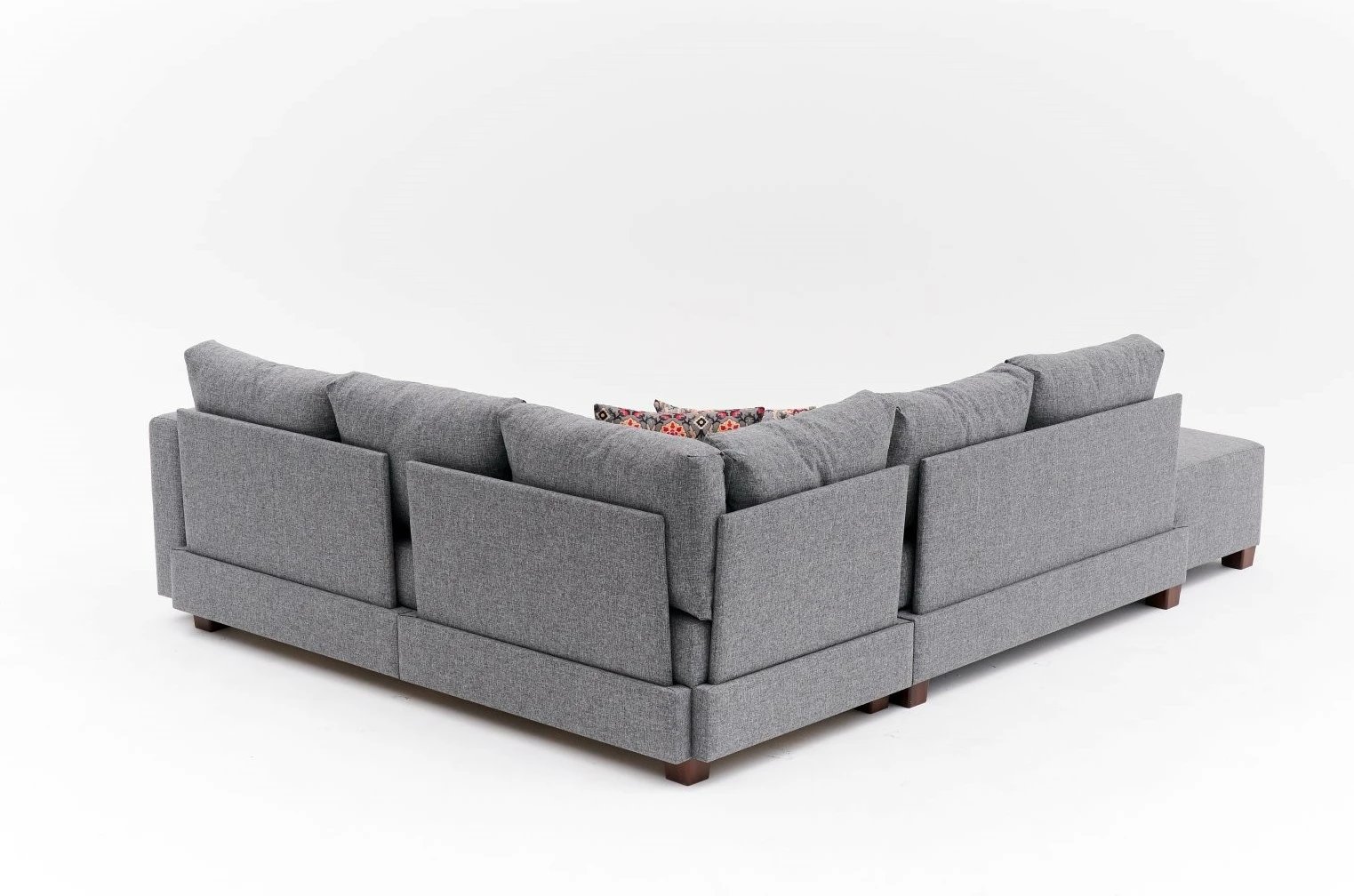 Kënd-sofë krevati Atelier del Sofa, kënd i djathtë, ngjyrë gri