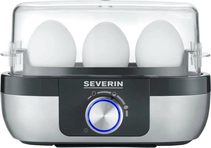 zjerëse vezësh Severin EK 3163, 3 vezë, çelik inoksi, e zezë