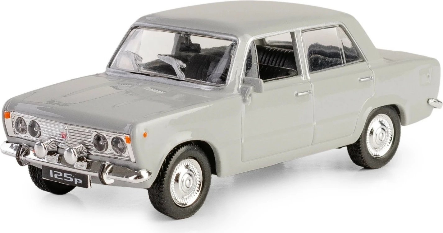 Makine lodër Daffi Fiat 125p K-587, metal/plastik, 1:43, Gri