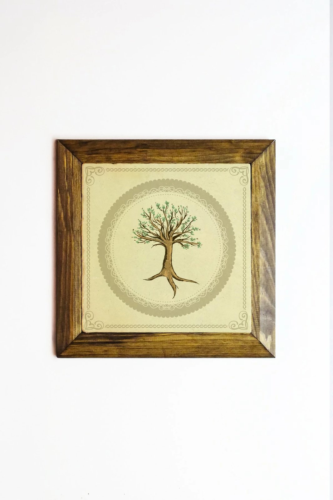 Pikturë dekorative me kornizë, Wallity, Ersytastablo5 - 26, shumëngjyrëshe, 26x26cm