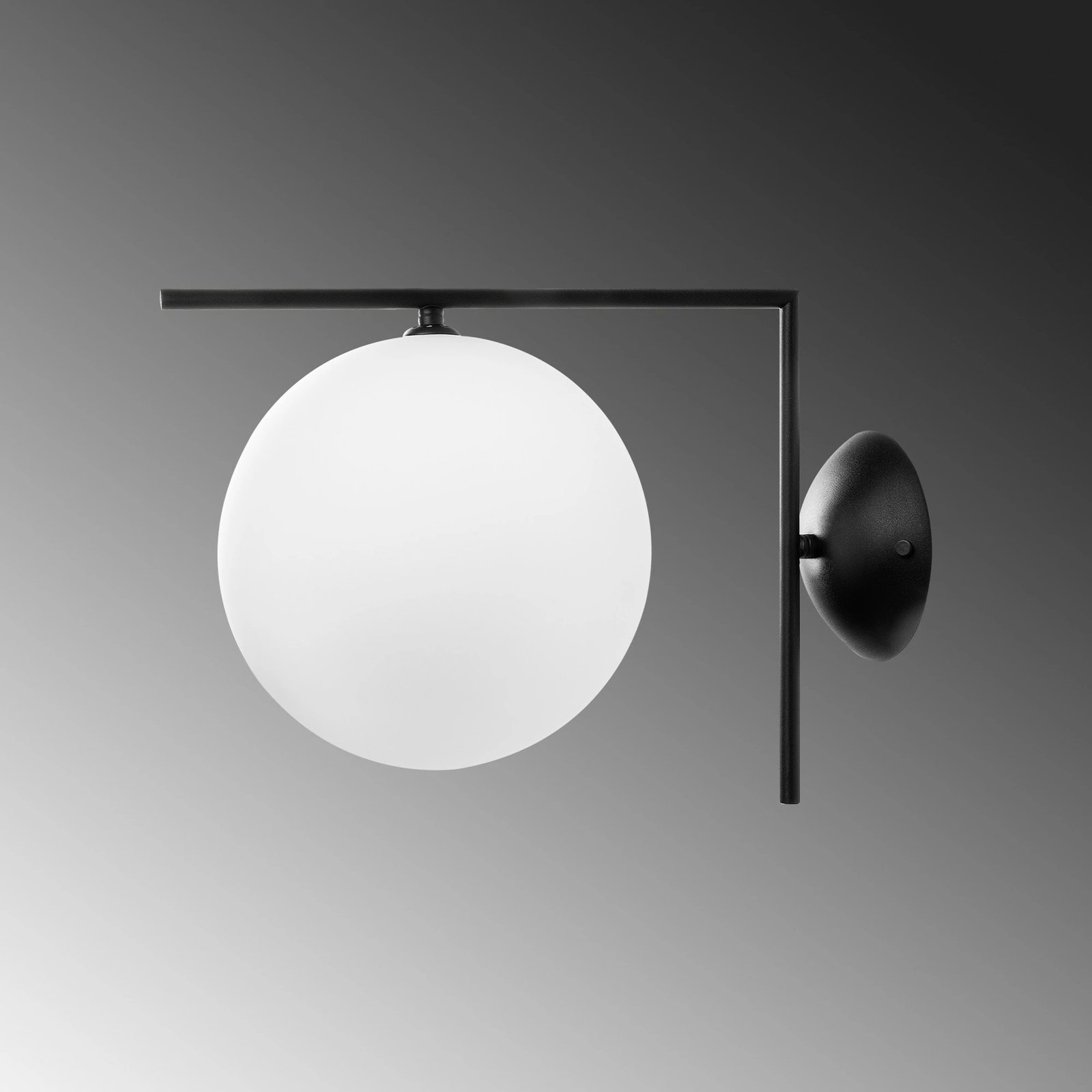 Llambë muri Opviq, Luminar, ngjyrë e zezë, 25x43x30cm