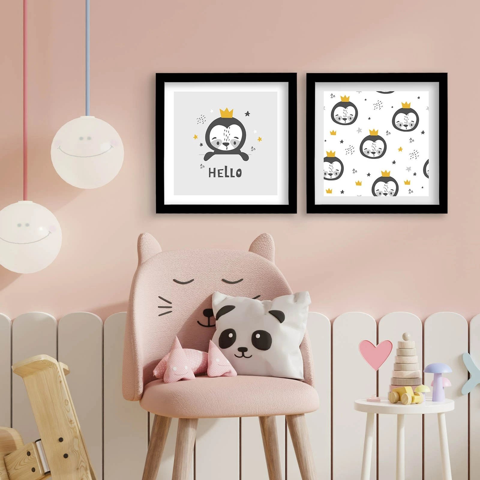 Pikturë dekorative me kornizë MDF (2 copë), Wallity, 2P3333SCT-017