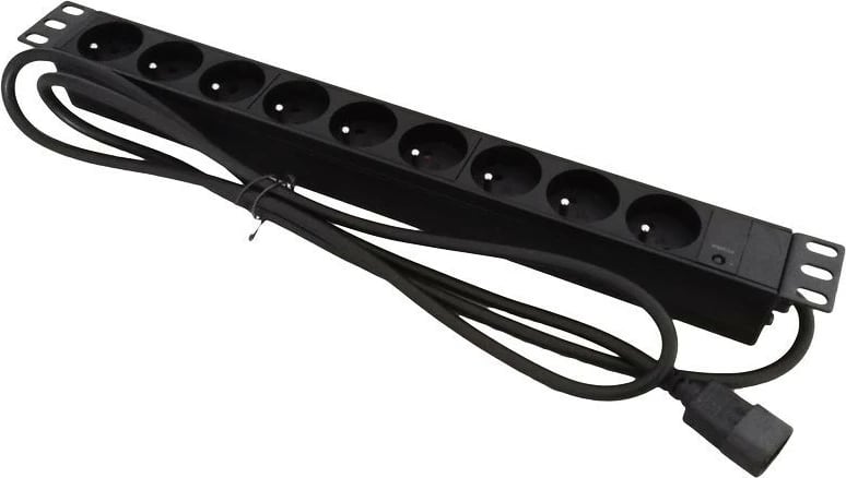 Prizë rack ALANTEC PZ09UC20, 9 dalje, 1.8m, C20, 1U, e zezë