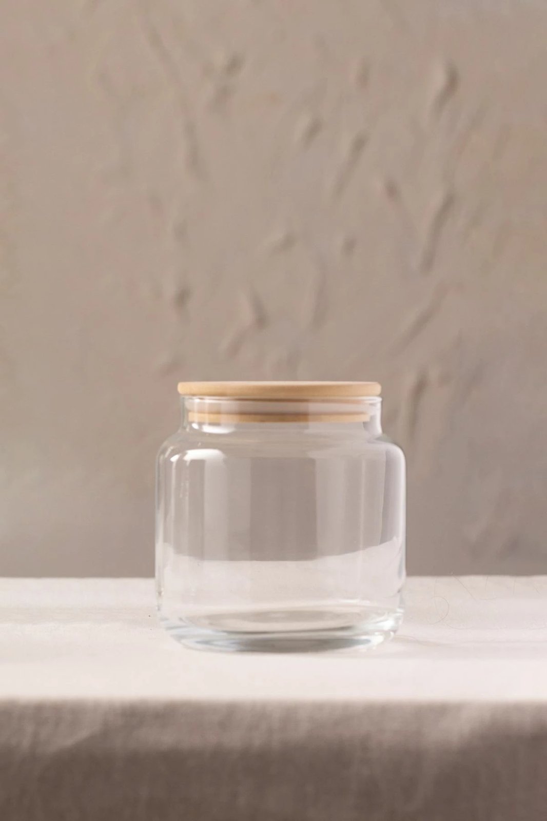 Set kavanozash prej qelqi, 3 copë, Hermia Concept, transparent