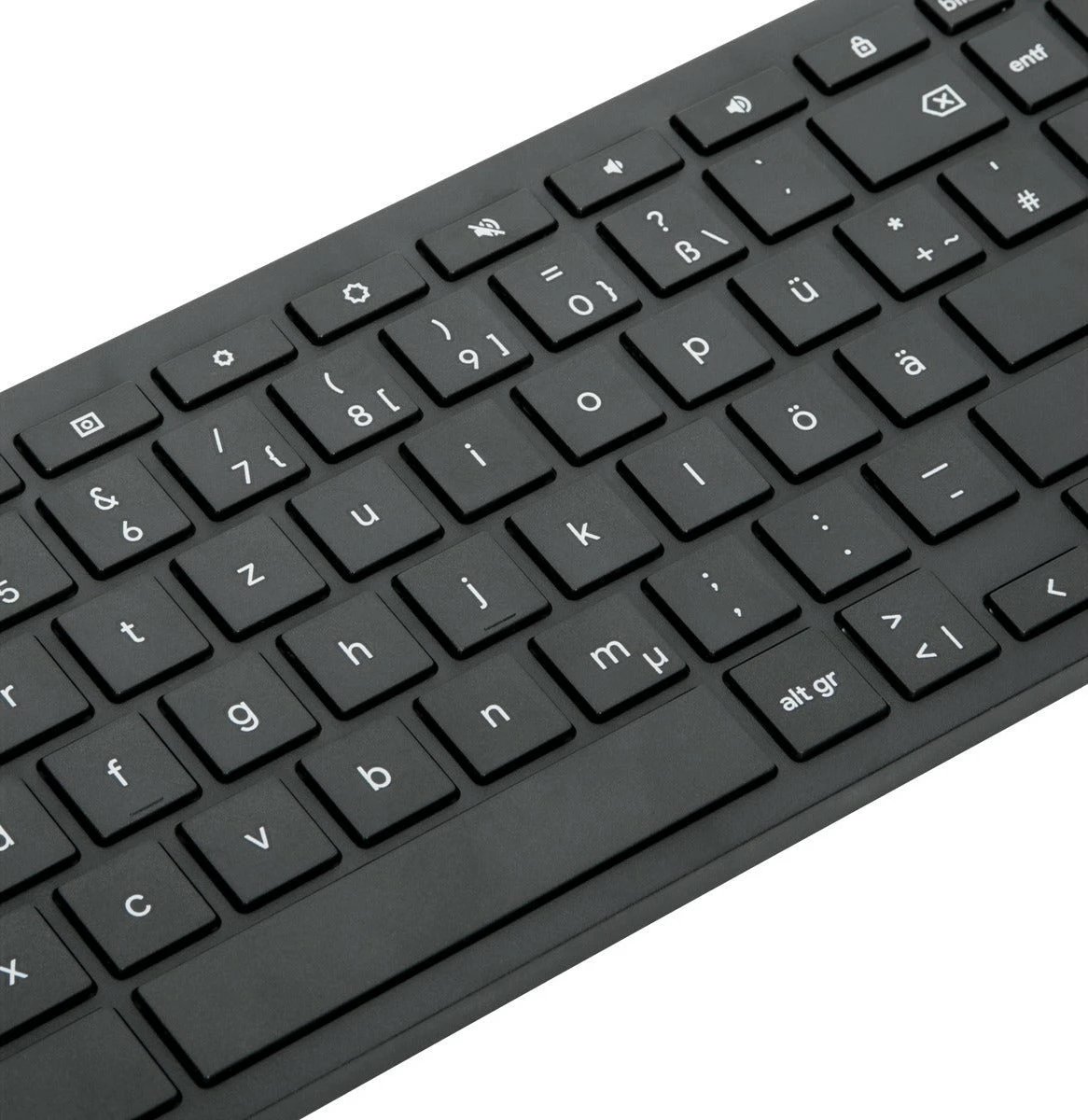 Tastierë Targus Works with Chromebook, Bluetooth, Full-size, QWERTZ, gjermanisht, e zezë