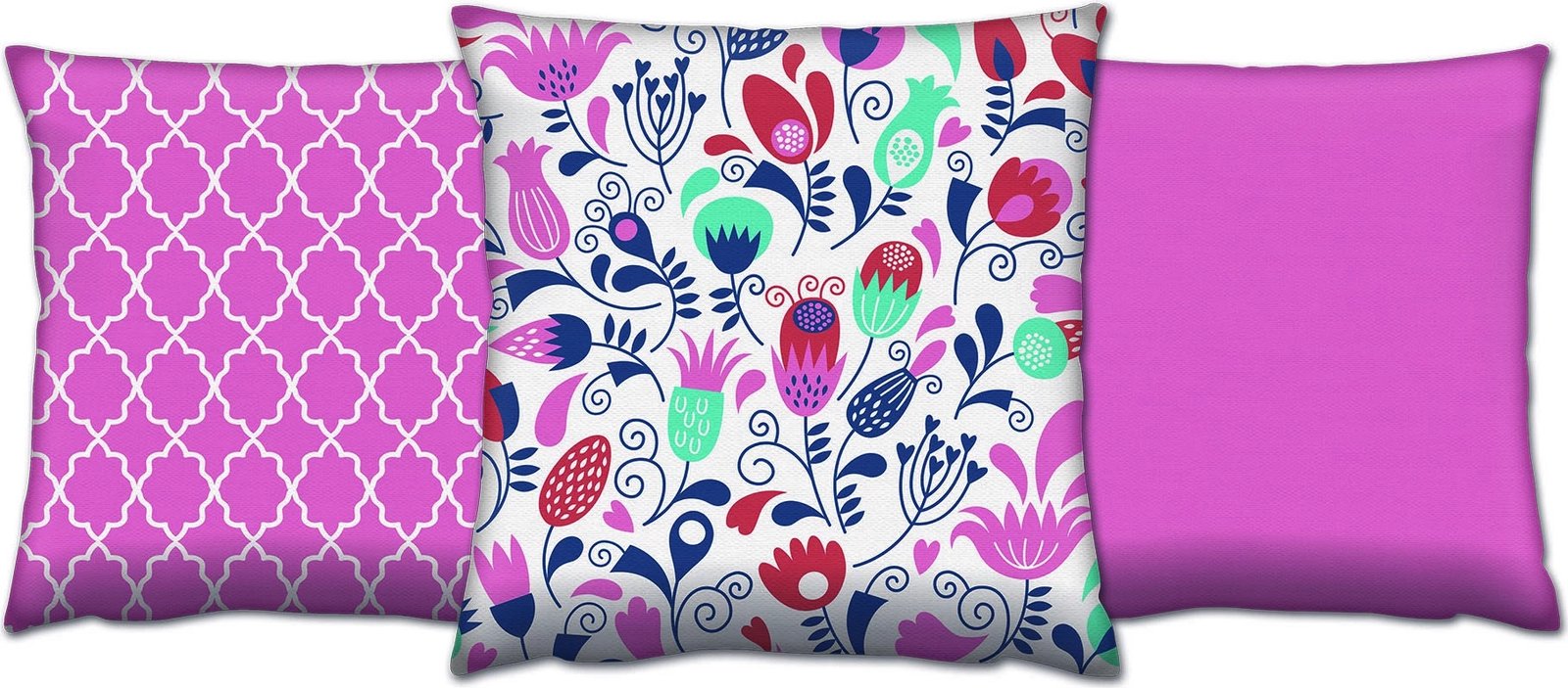 Set jastëkësh (3 copë), Aberto Design, AC-4221-4657-4325