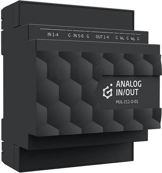 Modul i Hyrjeve dhe Daljeve Analog, Grenton, me mbështetje për 1-Wire dhe montim në shinë DIN