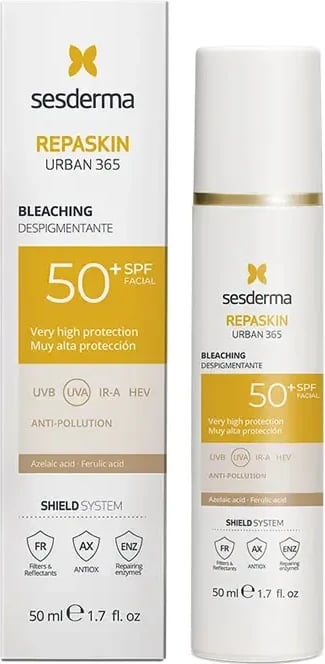 Krem mbrojtës për fytyrë unisex Sesderma Repaskin Urban 365 SPF50+, 50ml