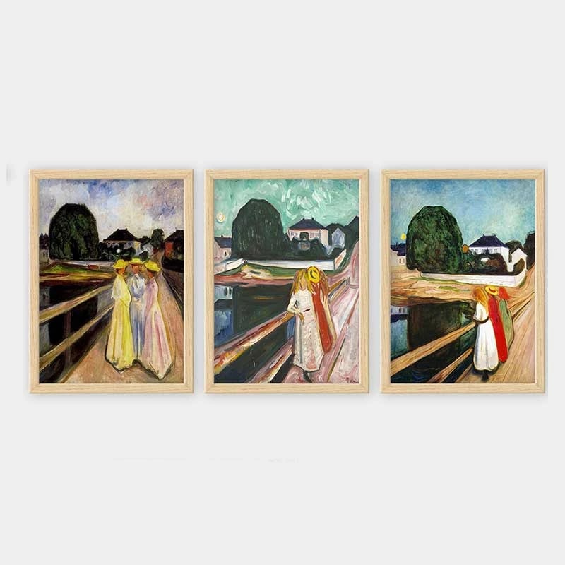 Pikturë dekorative me kornizë (3 copë), Wallity, 3NTC_UN106518436_3545
