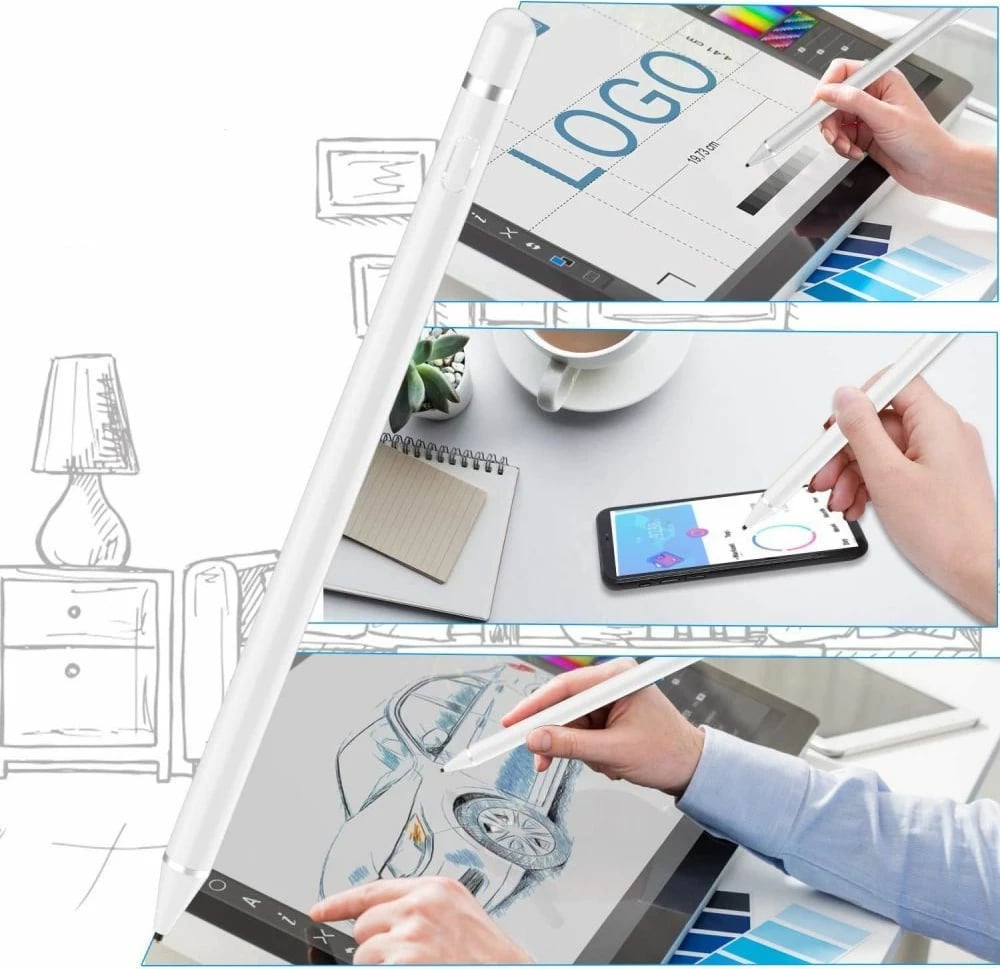 Stilolaps digjital Tech-Protect Active Stylus, Titanium
