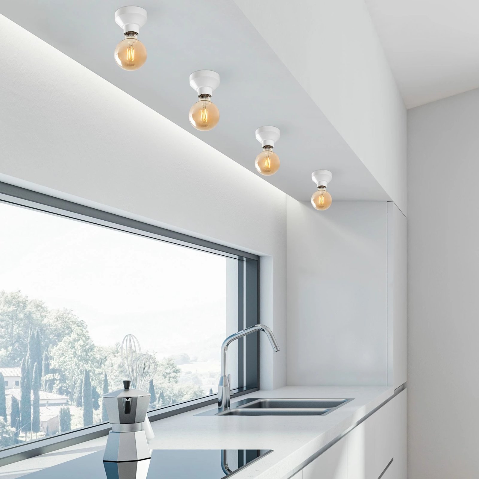 Llambë tavani Opviq, krem, Spot - 14201