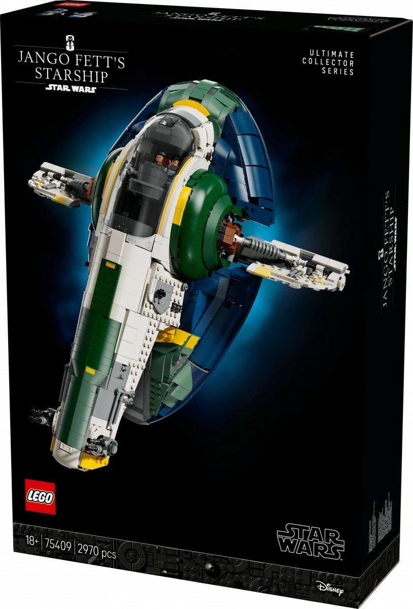 Set LEGO Star Wars Firespray-Class Patrol Craft Jango Fett 75409, 2970 pjesë, Ekstra i madh