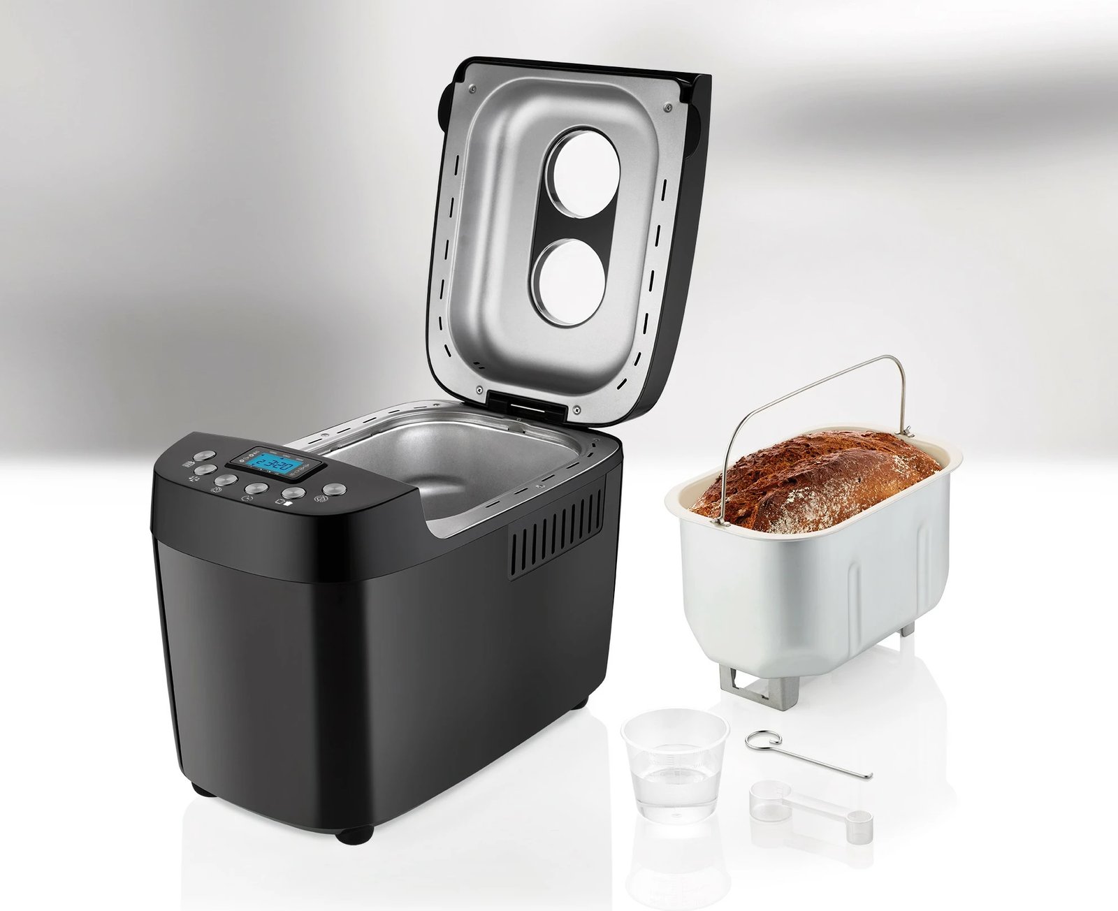 Makineri buke UNOLD Backmeister Big, 1.5 kg, 15 programe, funksion ngrohjeje, dritare shikimi, kontroll i thekrimit, 850 W, e zezë