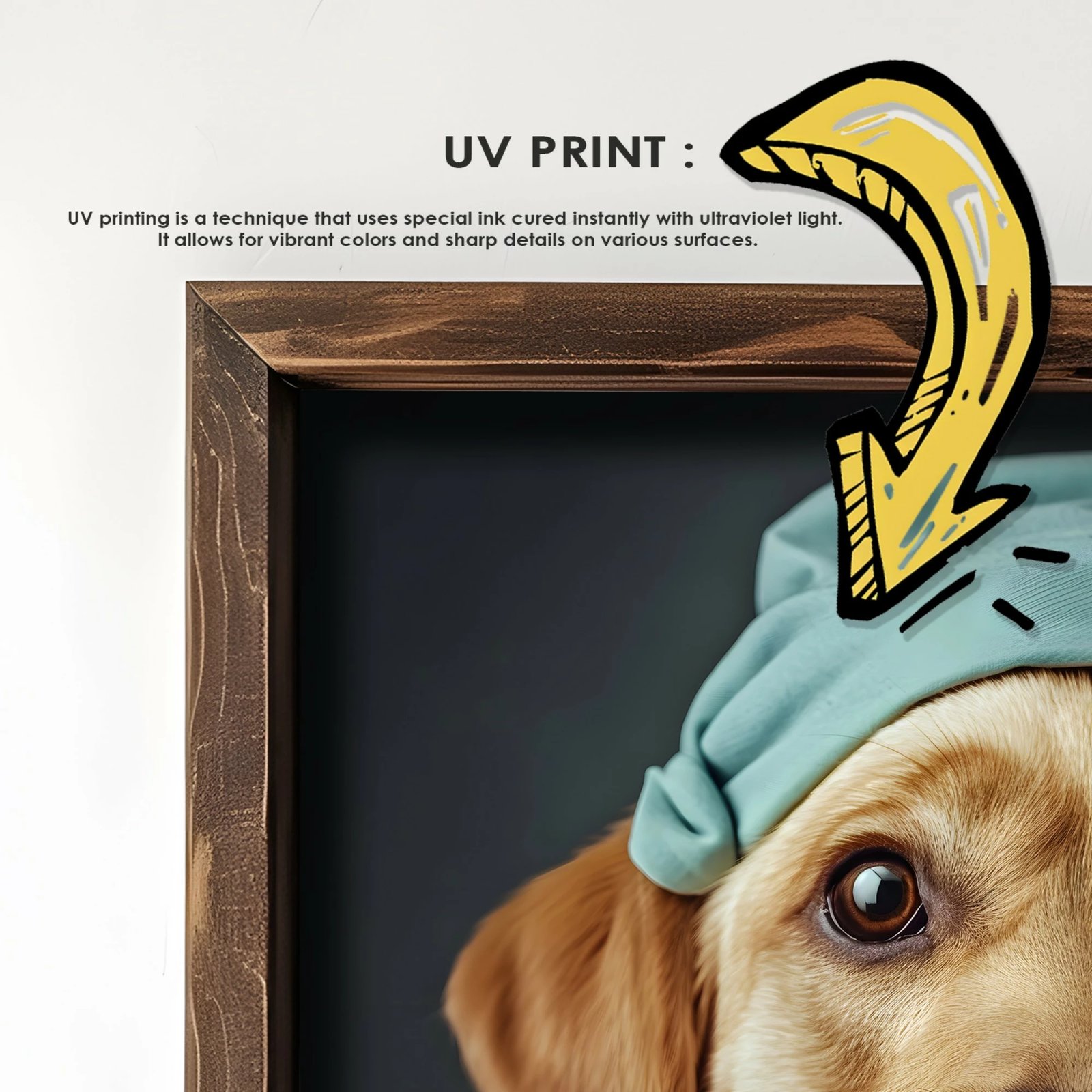 Pikturë dekorative me kornizë MDF, shumëngjyrëshe, GE038-L