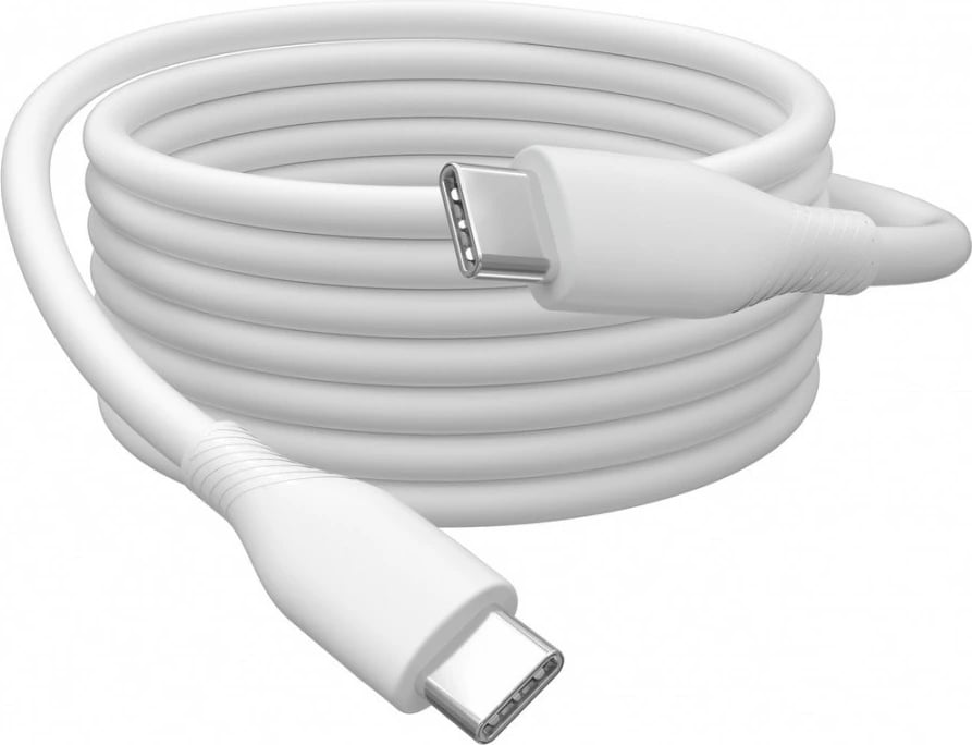 Kabllo silikoni Digitus AK-300341-010-W, USB-C në USB-C, 1m, Bardhë