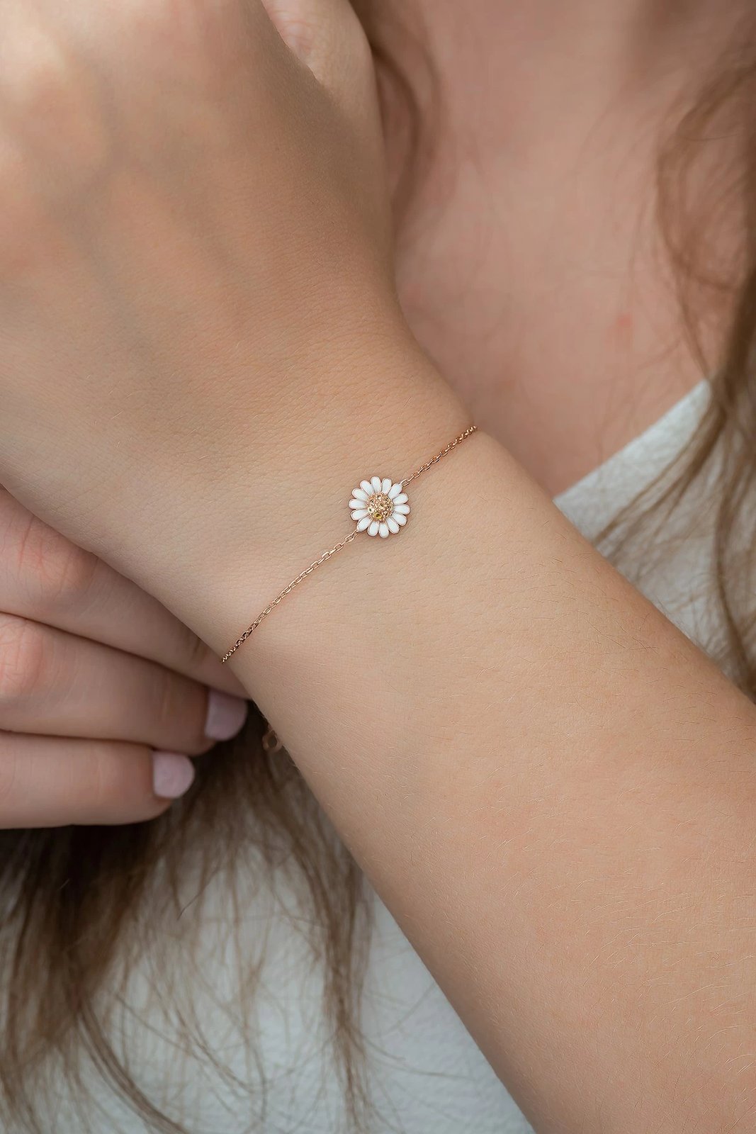 Byzylyk argjendi Jumeon, ngjyrë rozë e artë, TRDYL759