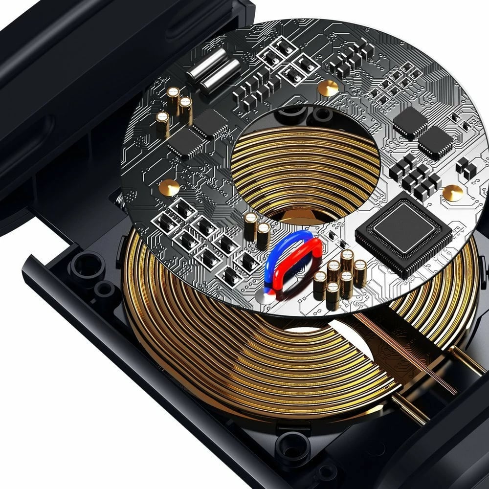 Mbajtës telefoni për makinë Baseus WXHZ-01 me karikues wireless 15W, i zi