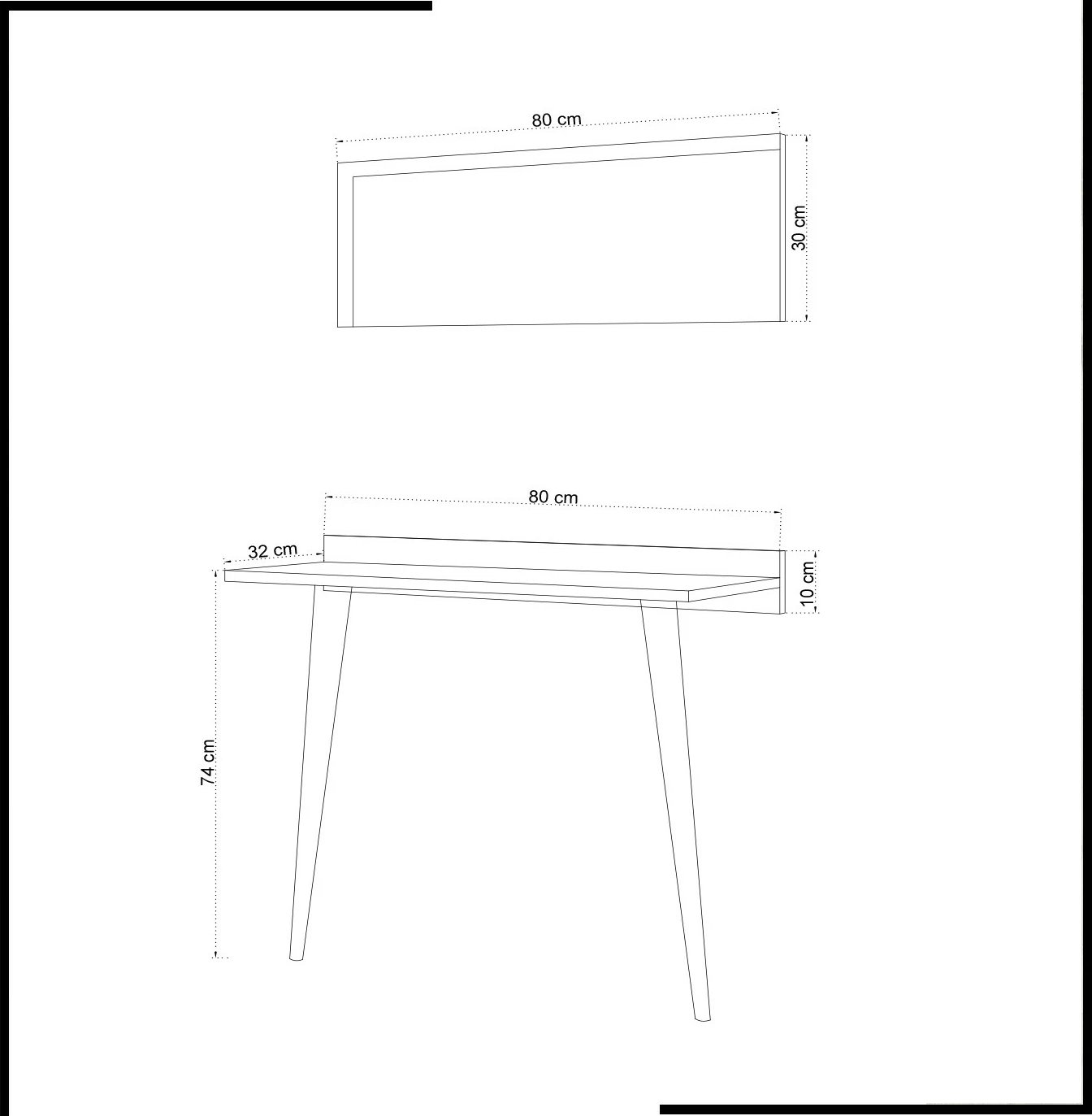 Komodë Hanah Home, Venezia, e bardhë, me pasqyrë