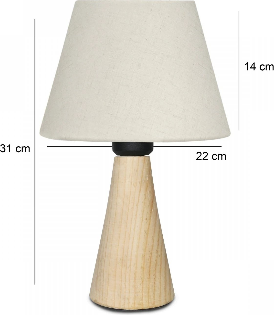 Llambë tavoline Opviq, krem, AYD-3644