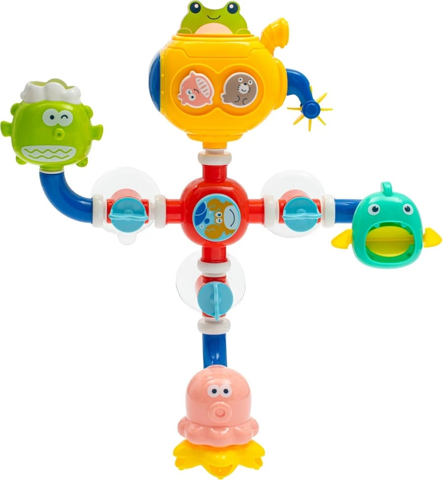 lodër uji për banjo, Baby Mix PIPELINE, 18m+, 32x13x30 cm, multingjyrëshe