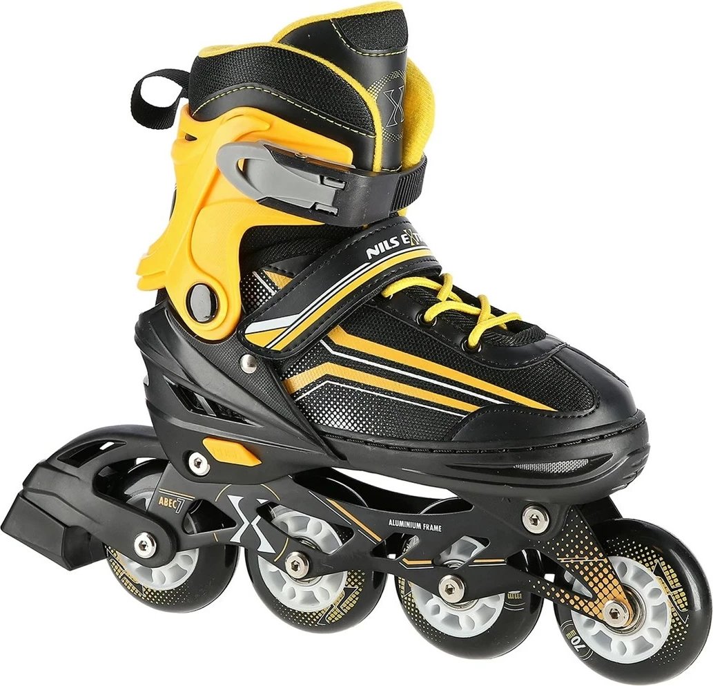 Patina NILS eXtreme NH18190 2in1, për unisex, Nr. 39-43, Ngjyrë Zezë/Portokalli