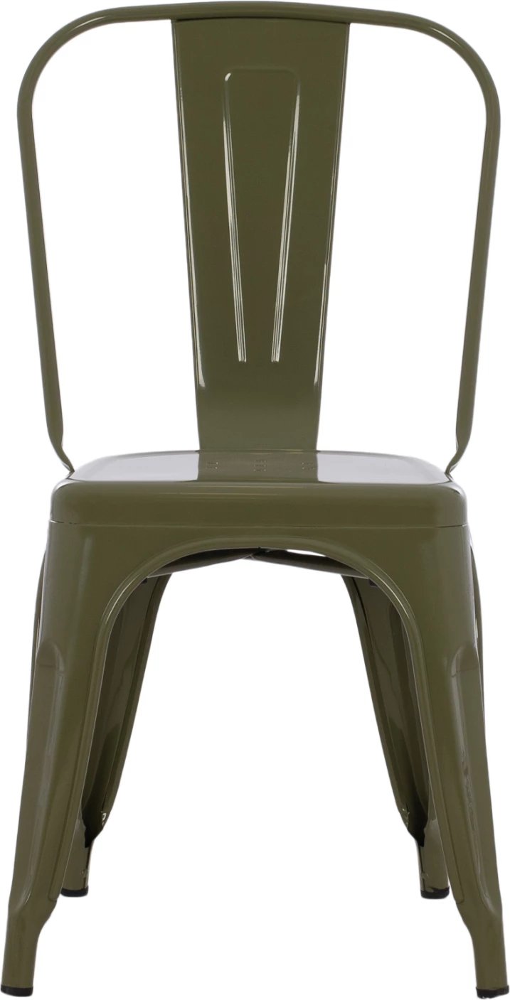 Karrige për ngrënie MELITA FH8641.43 metalike, ngjyrë ulliri e errët, 43x50x82H cm.