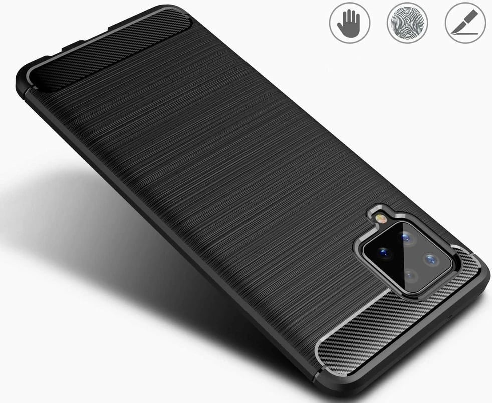 Mbështjellës Hurtel Carbon Case për Samsung Galaxy A42 5G, TPU, Blu