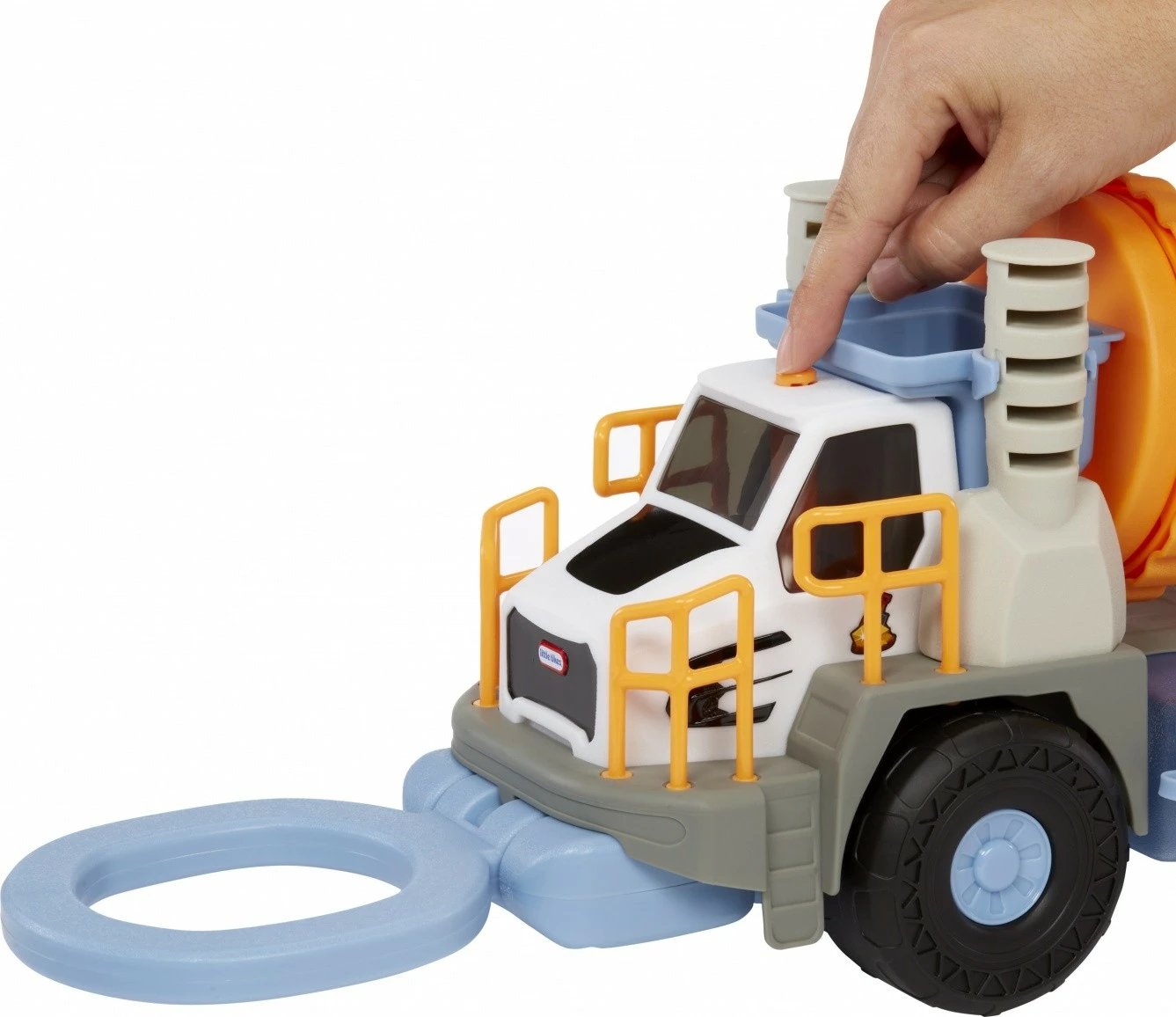 Set kamion minierash Little Tikes Mining Truck Big Adventures, plastikë, 27 cm, azure/gri/portokalli/e bardhë