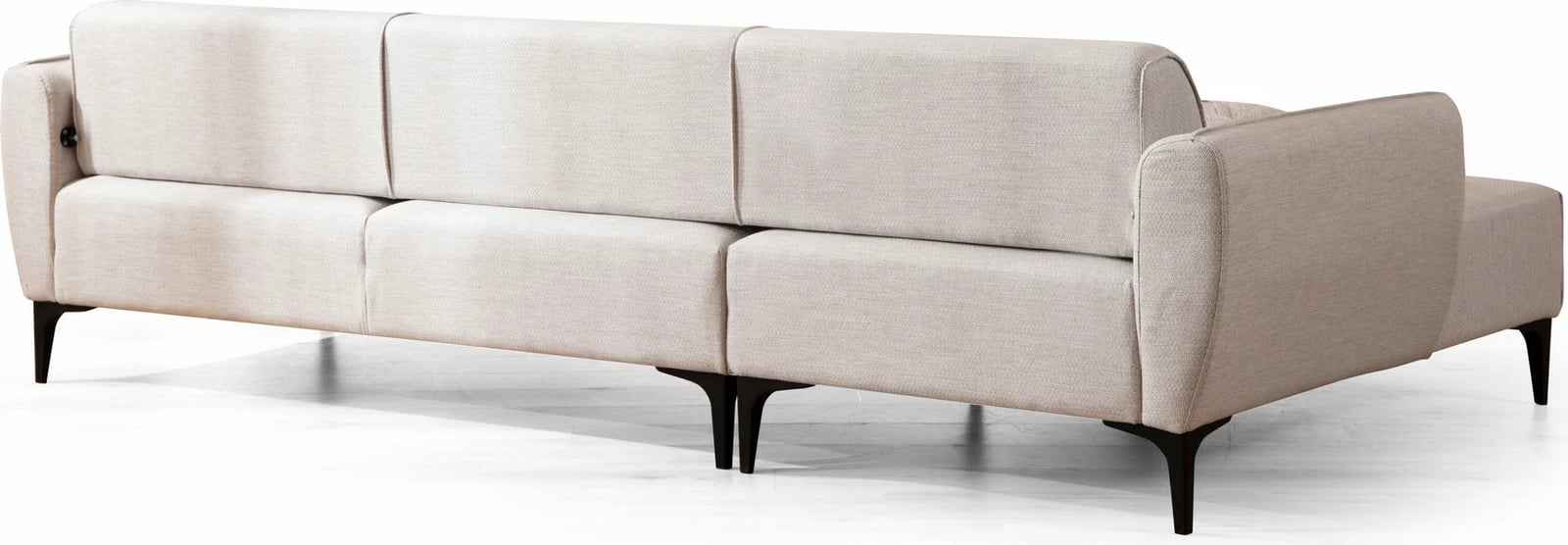 Kënd-sofë Atelier del Sofa, Belissimo, kënd i majtë, ngjyrë e bardhë e çelët