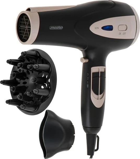 Tharëse flokësh Adler MS 2287, 2400 W, e zezë/shampanjë