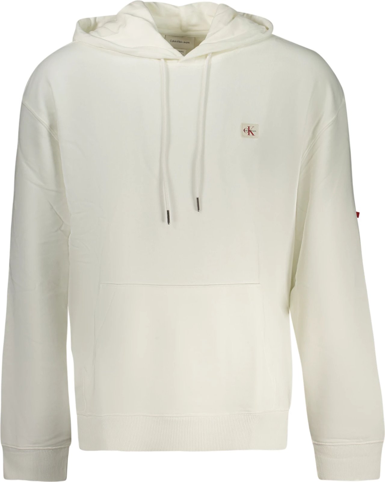 Duks me kapuç për meshkuj Calvin Klein, të bardhë