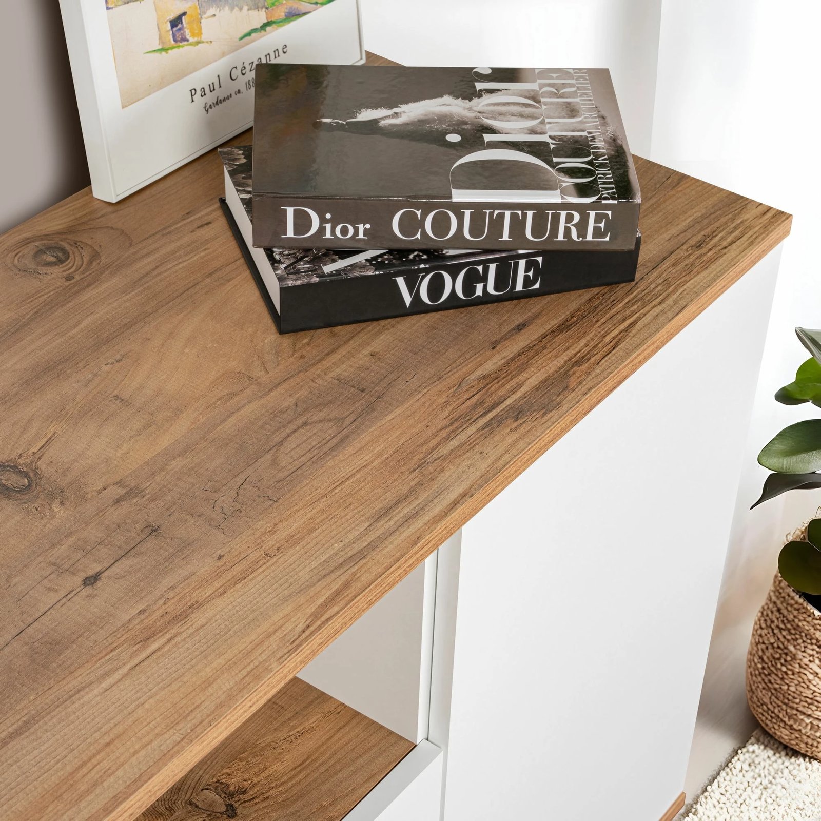 Konsol Skye Decor, Arista, e bardhë, Atlantic Pine