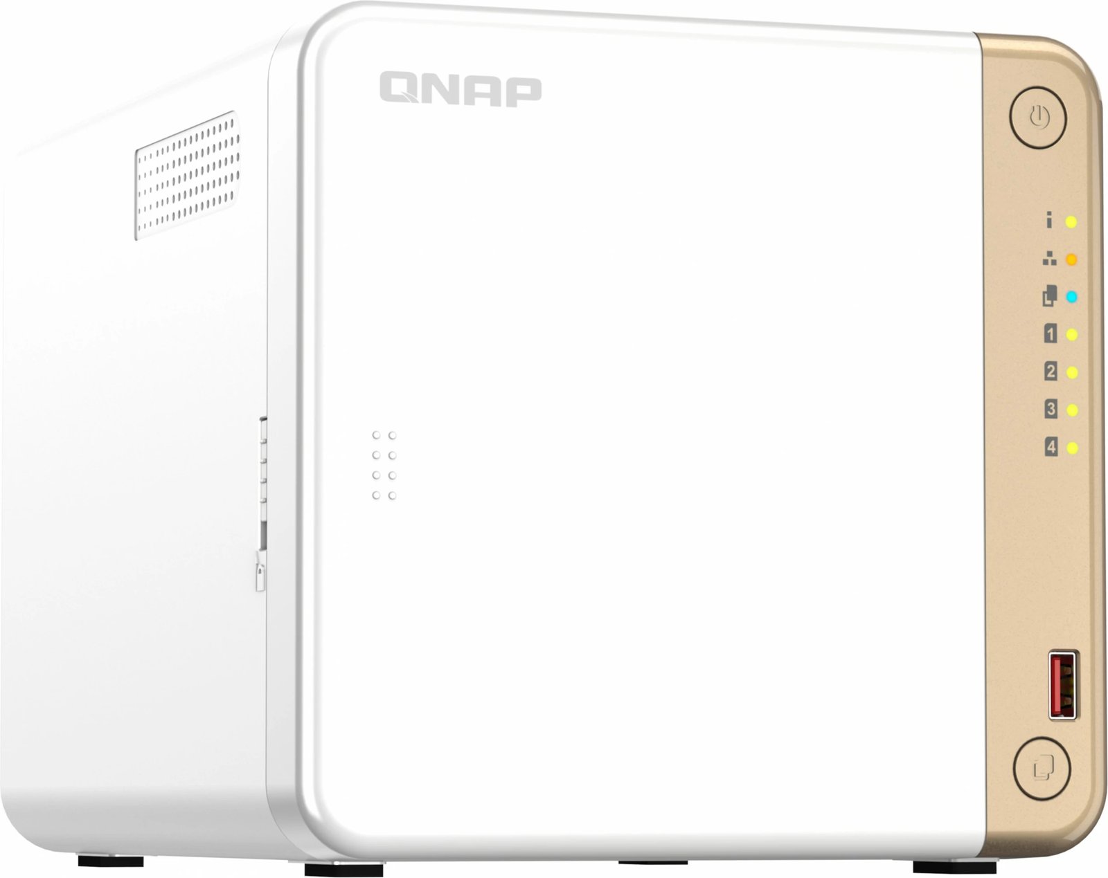 NAS QNAP TS-462-2G, Intel Celeron N4505, 2.5GbE, 2GB RAM, bardhë