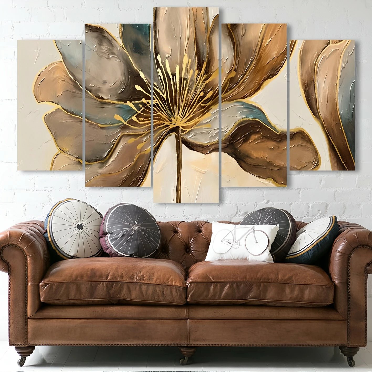 Pikturë dekorative MDF, 5 pjesë, Wallity, 5MDF4600_60100, 100x60cm