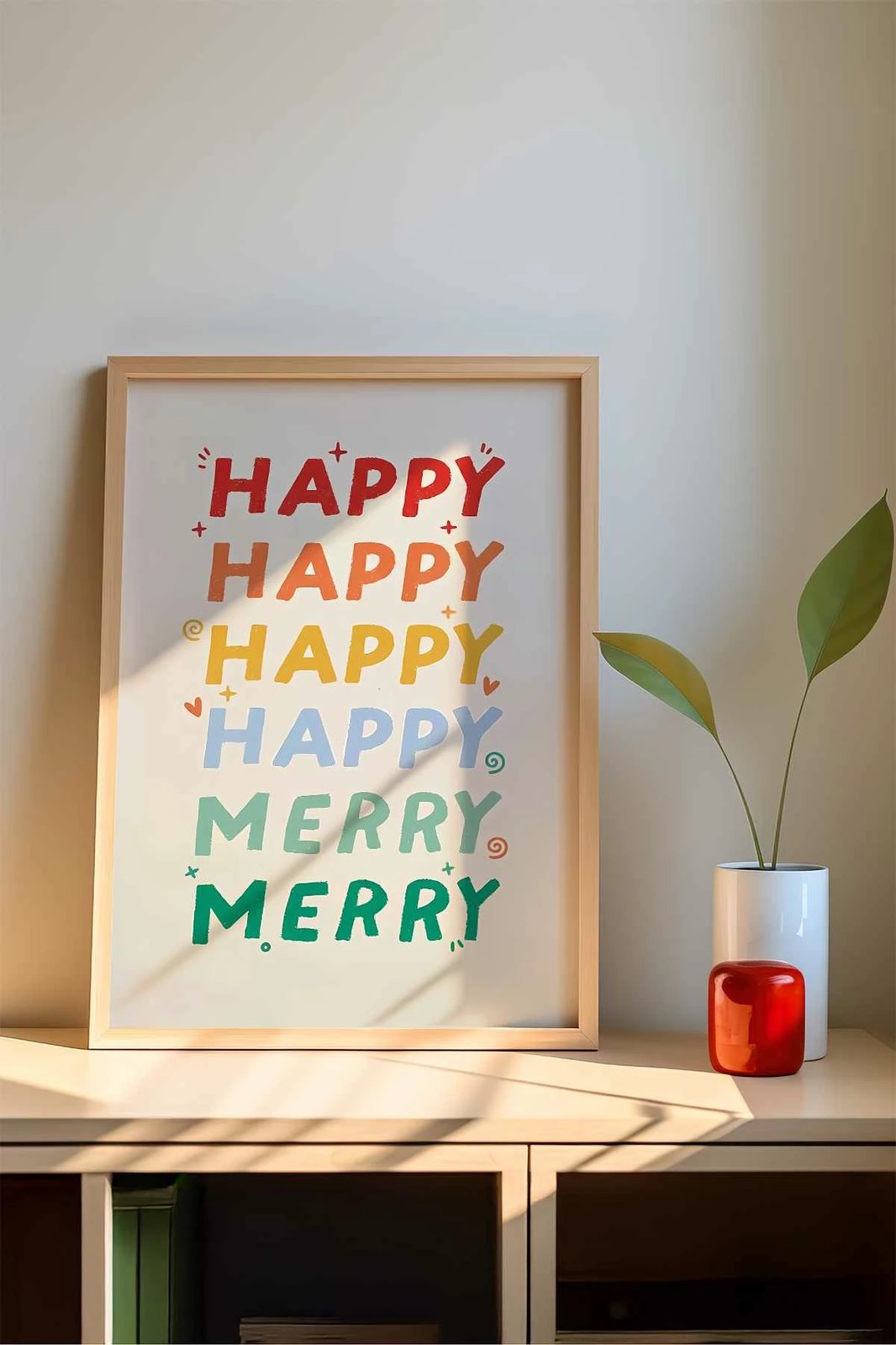 Pikturë dekorative me kornizë MDF, Wallity, shumëngjyrëshe, Tekartcrvmdf - 11, 33x48cm