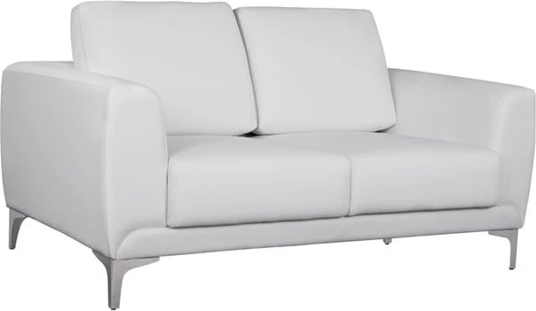 Divan dy ulësesh Kenzie, PU e bardhë, FH3121.22, 142x81x81 cm