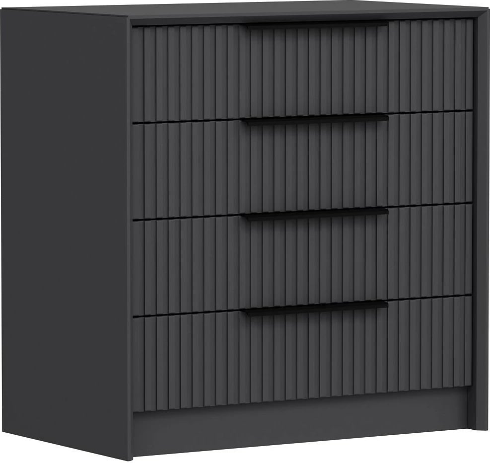 Komodë Hanah Home, Kale Luxe, anthracite, 72x77x45cm