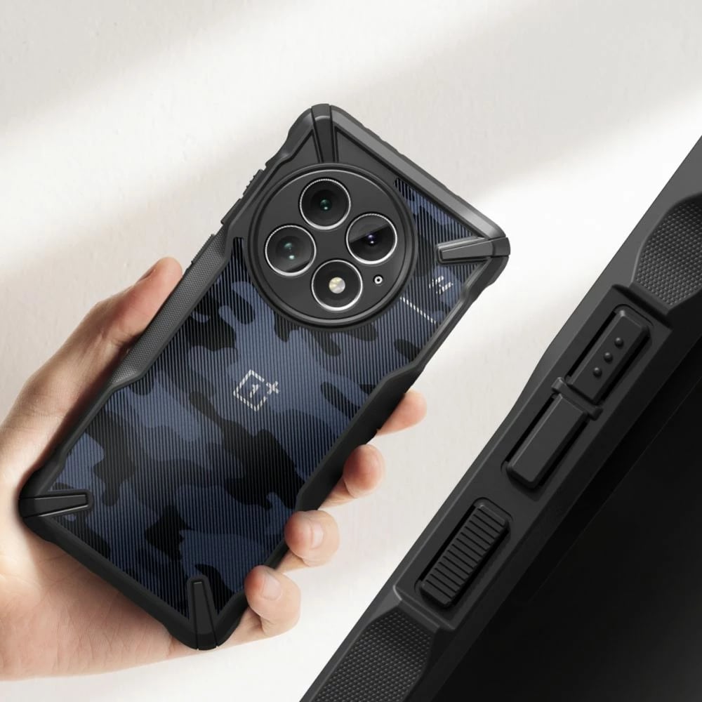 Mbështjellës Ringke Fusion X për OnePlus 13, Black Camo
