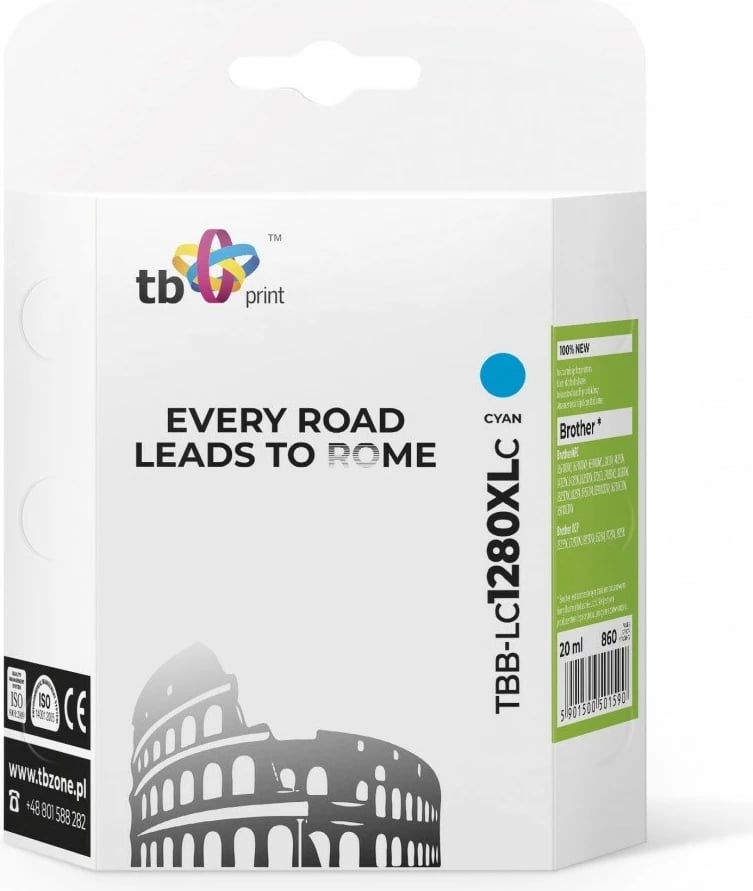 Toner TB Print TBB-LC1280XLC për Brother, Cyan