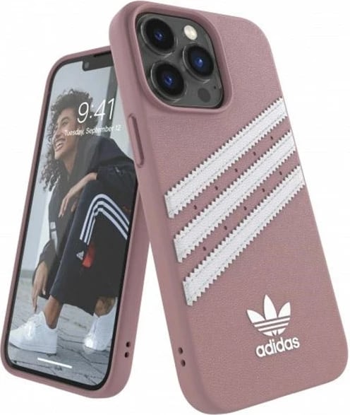 Mbështjellës Adidas OR Moulded Case PU për iPhone 13/13 Pro 6.1", rozë