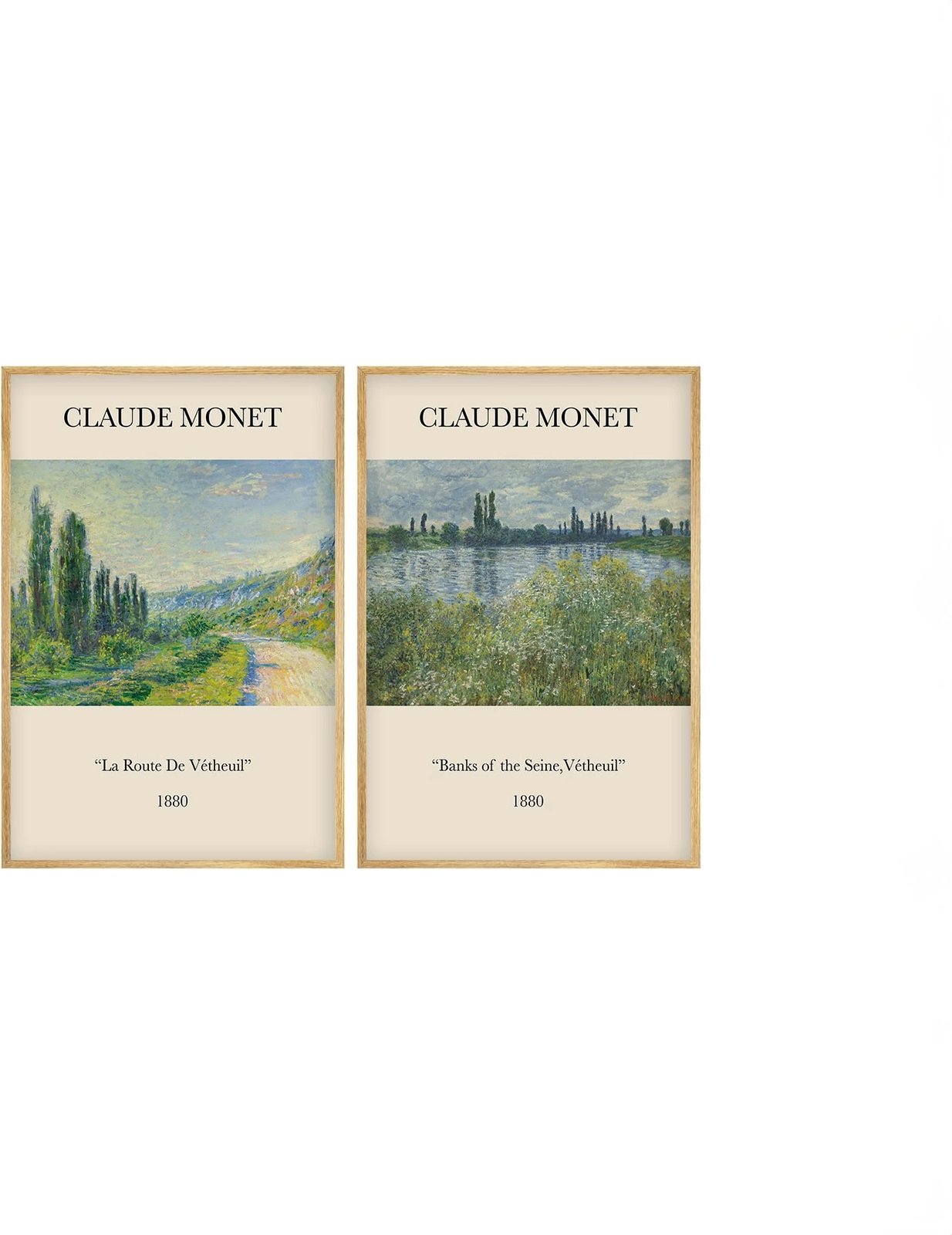 Pikturë dekorative me kornizë MDF (2 copë), Wallity, Huhu271, 20x30cm