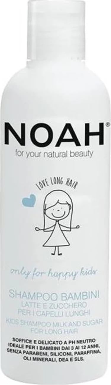Shampon për fëmijë NOAH Champú-Leche për flokë të gjatë, 250ml