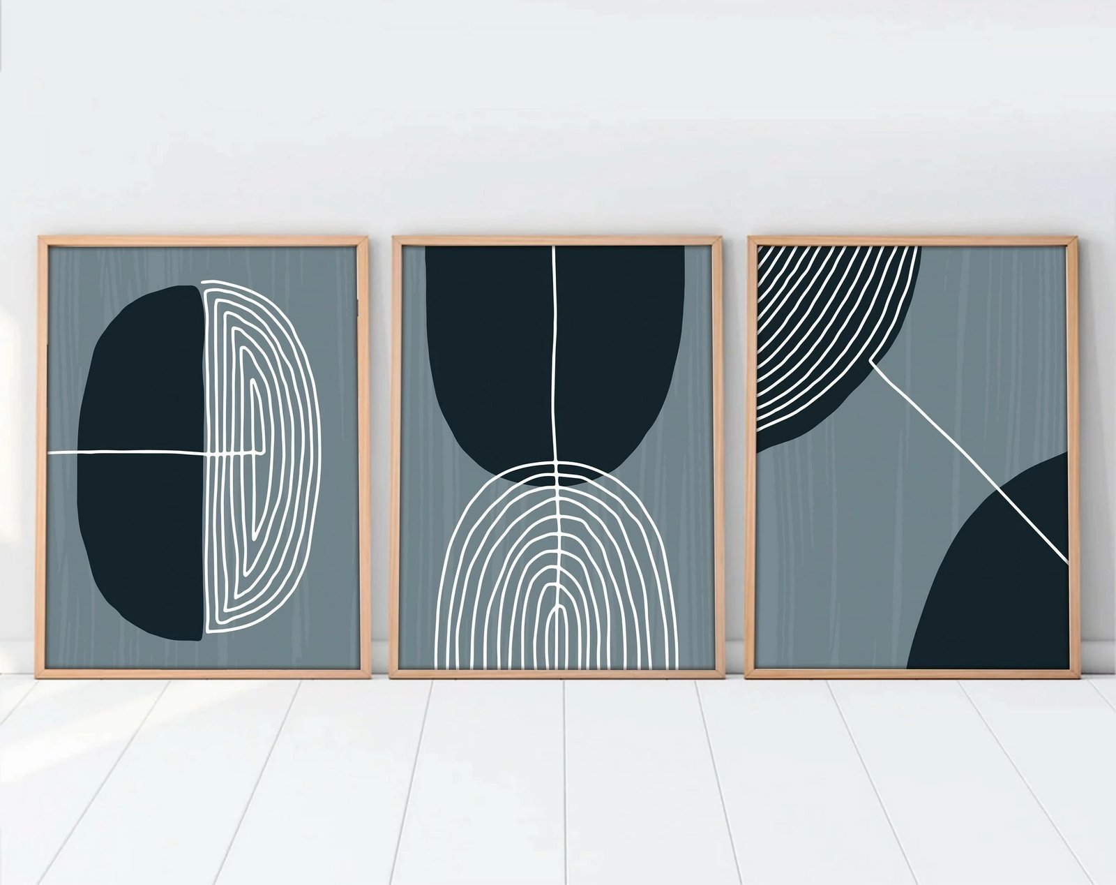 Pikturë dekorative me kornizë MDF (3 pjesë), Wallity, Huhu214, 50x70 cm