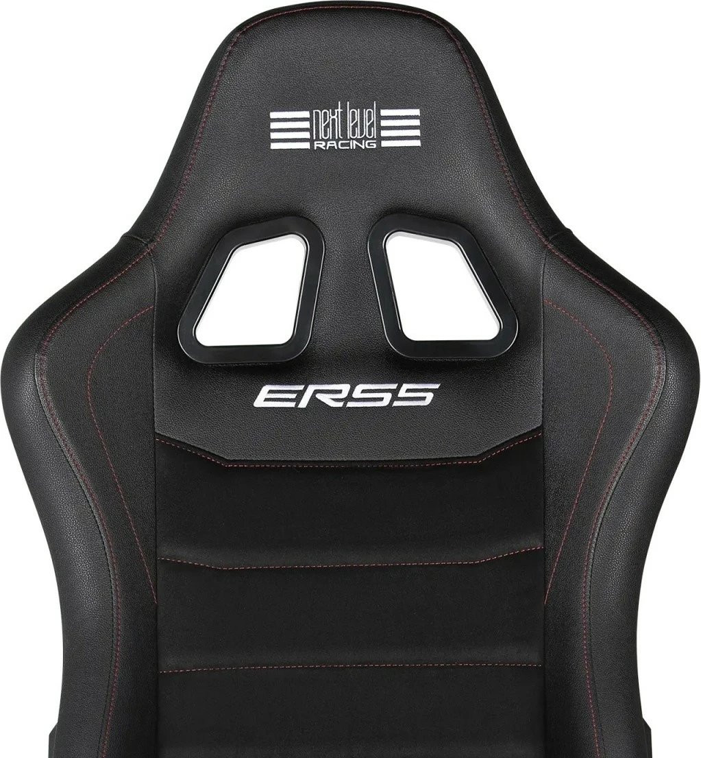 Karrige sim racing Next Level Racing ERS5 Elite, lëkurë PU dhe zamshe, e zezë