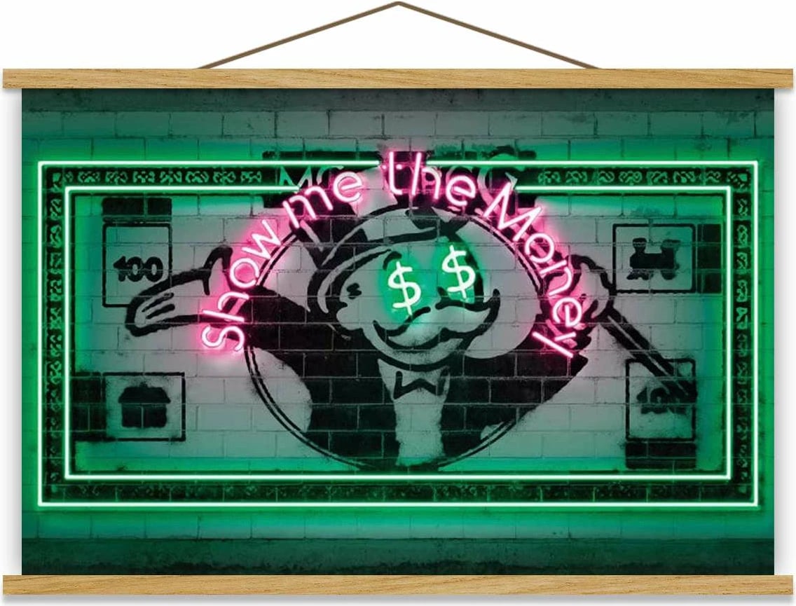 Pikturë dekorative me kornizë, shumëngjyrëshe, MRG62, 50x70cm