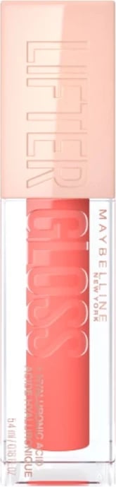 Buzëkuq i lëngshëm Maybelline Lifter Gloss + Hylaronic acid 22 Peach Ring, 5.4 ml