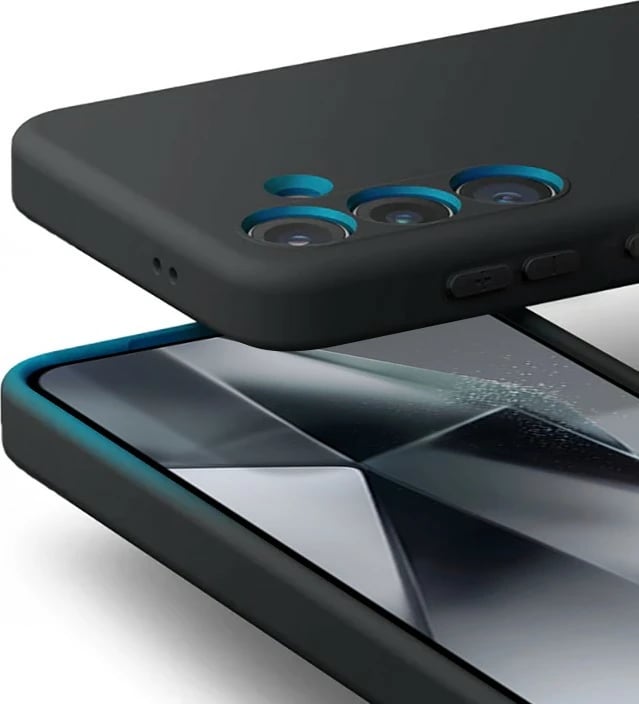 Mbështjellës CRONG Color Cover për Samsung Galaxy S24+, i zi