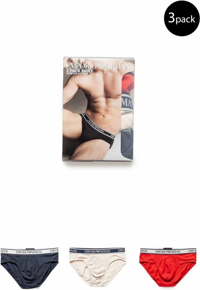 Të brendshme për meshkuj Emporio Armani, të kuqe