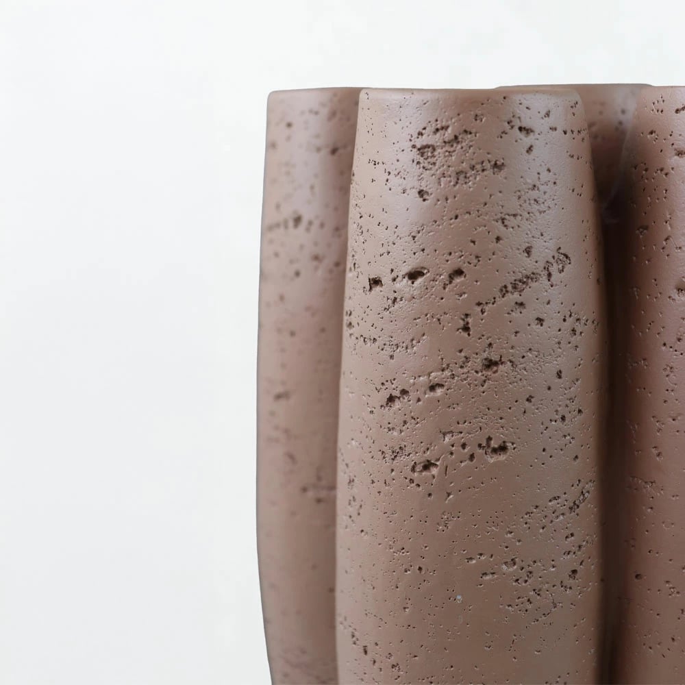 Vazo ORIN, ngjyrë kafe, 23x15.5x38cm, rrëshirë